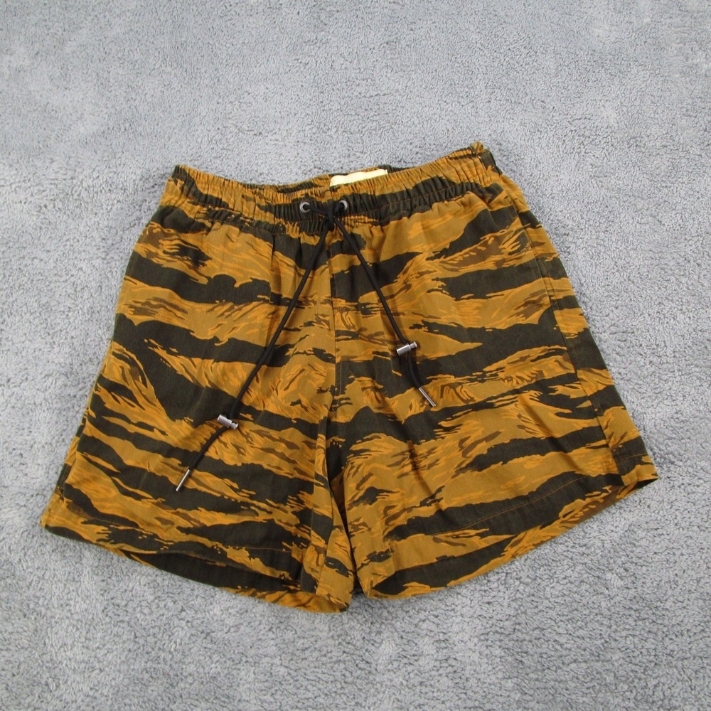 Concepts Tiger Stripe Camo Shorts Mens Medium Orange Black Cotton Made in USA